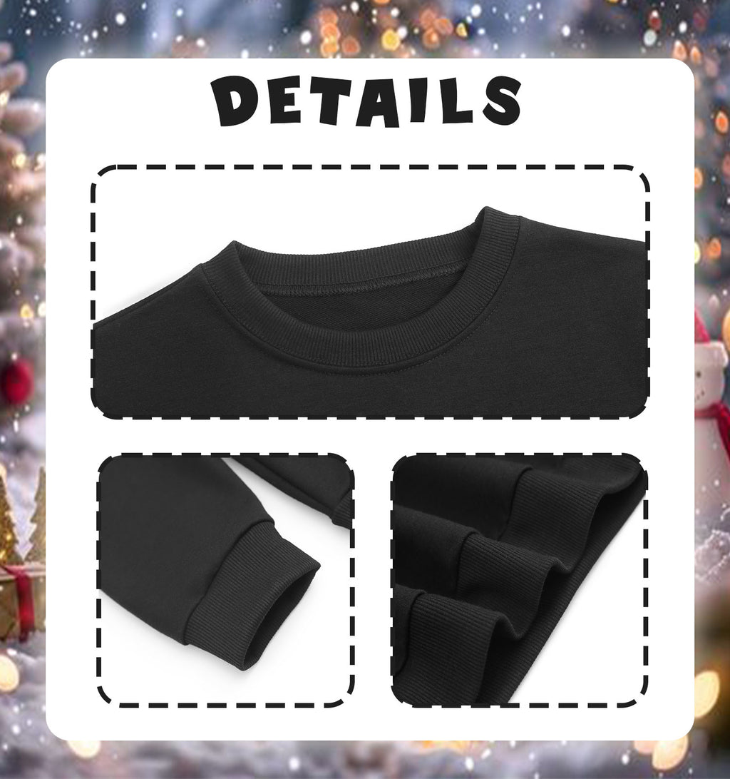 Children's round neck long sleeved hoodie double-sided