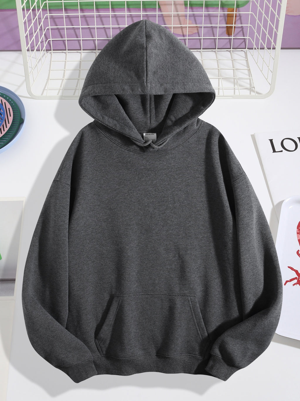 270 Fleece Hoodie with Rope Positioning Print - Rear (CA Factory 03, USA)