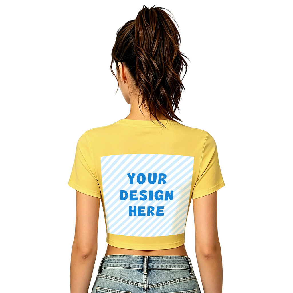 Hot girl elastic exposed navel female T-back (CA-2 factory in the United States)