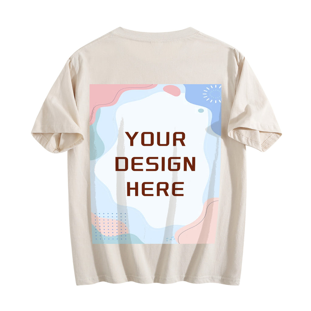 180G Ordinary Women's Pure Cotton T-shirt - Rear (CA-2 Factory in the United States)