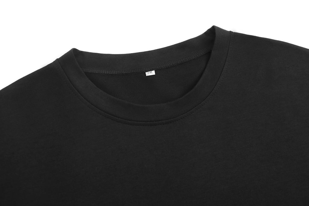 Front of round neck hoodie