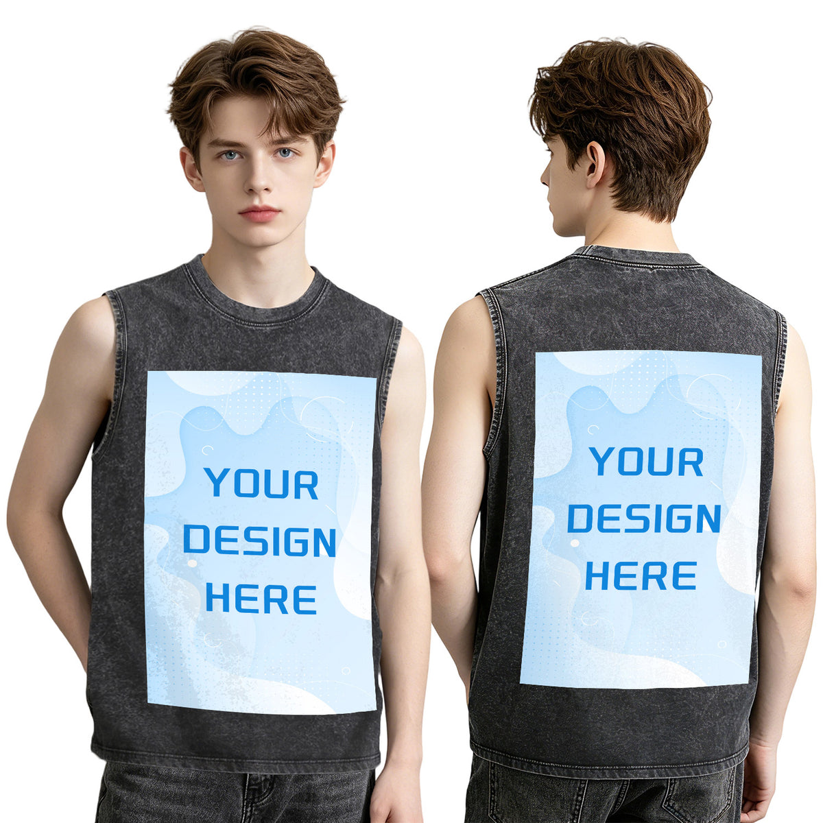 Washed vest - Double (CA-3 factory in the United States)