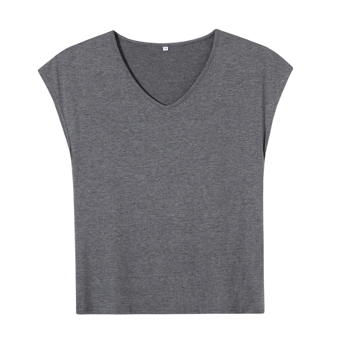 180g V-neck colored cotton vest - unprinted (NJ-2 factory in the United States)