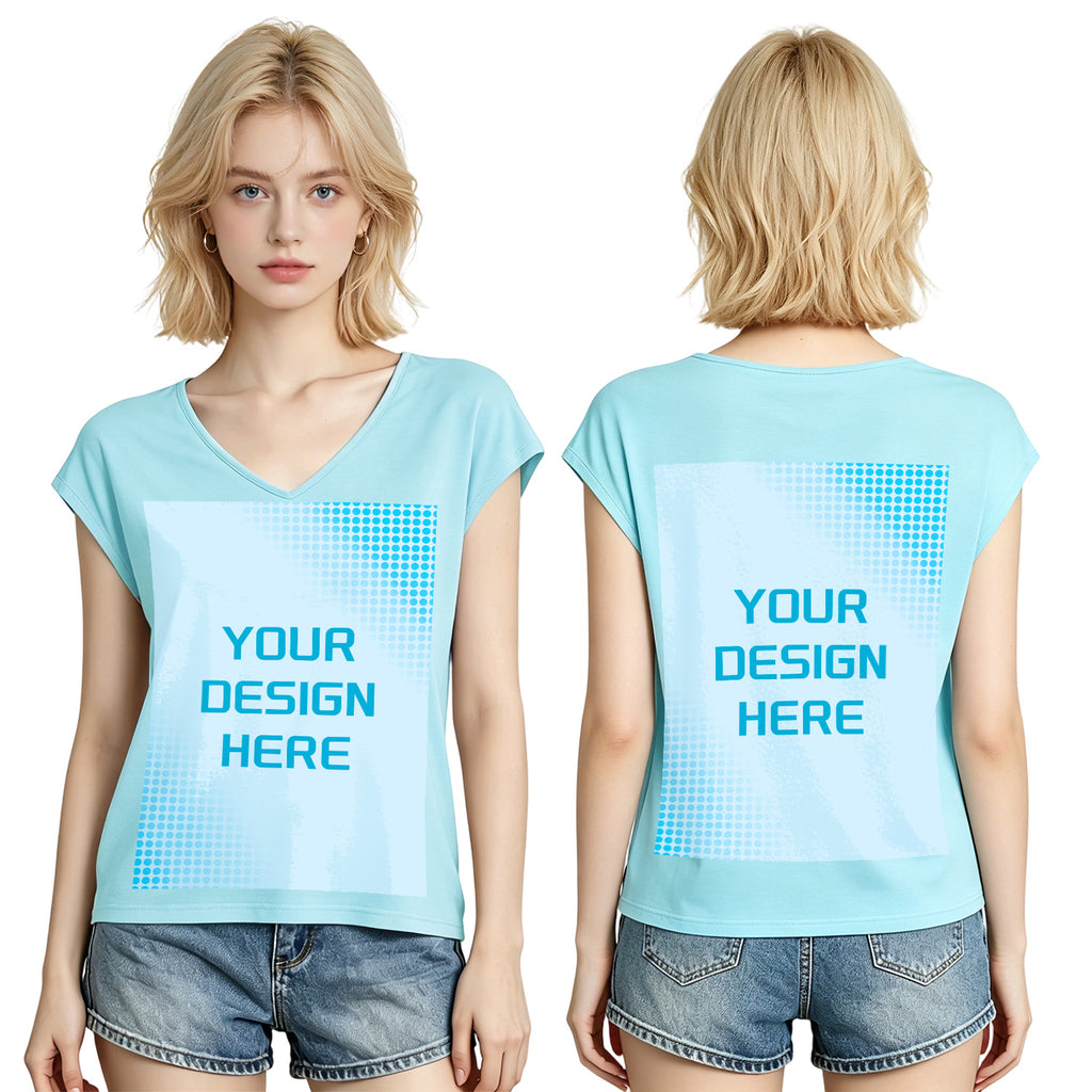 180g V-neck colored cotton vest - double (NJ-2 factory in the United States)