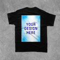 【 Mexican Straight Hair 】 Polyester Men's Round Neck Short sleeved T-shirt - Back