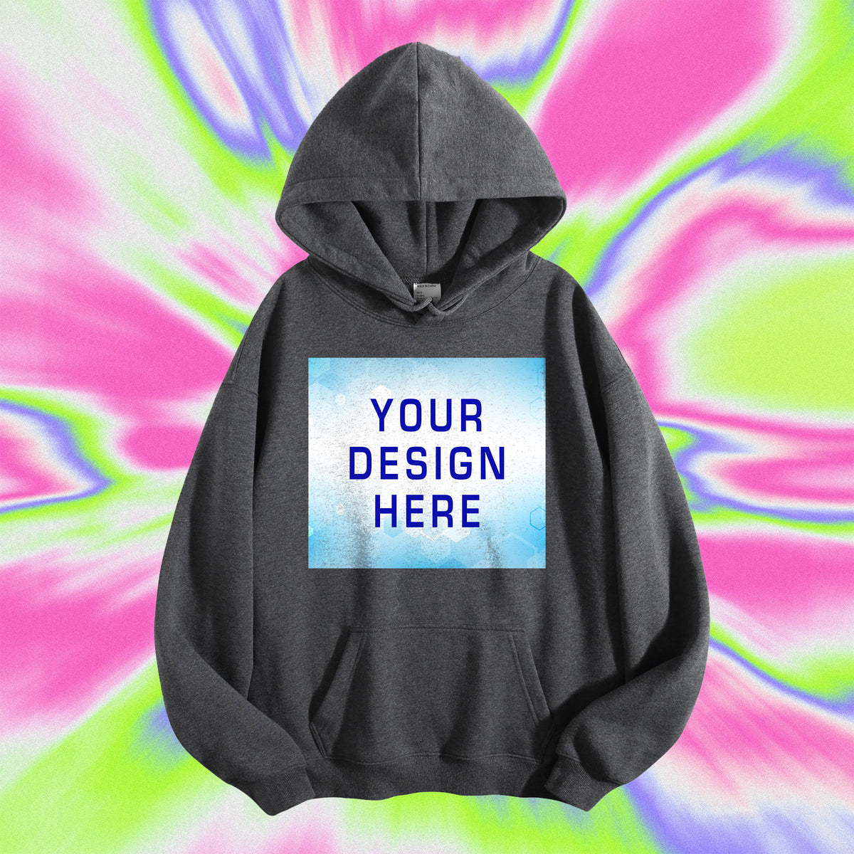 270 Fleece Hoodie with Rope Positioning Print - Front (CA Factory 03, USA)