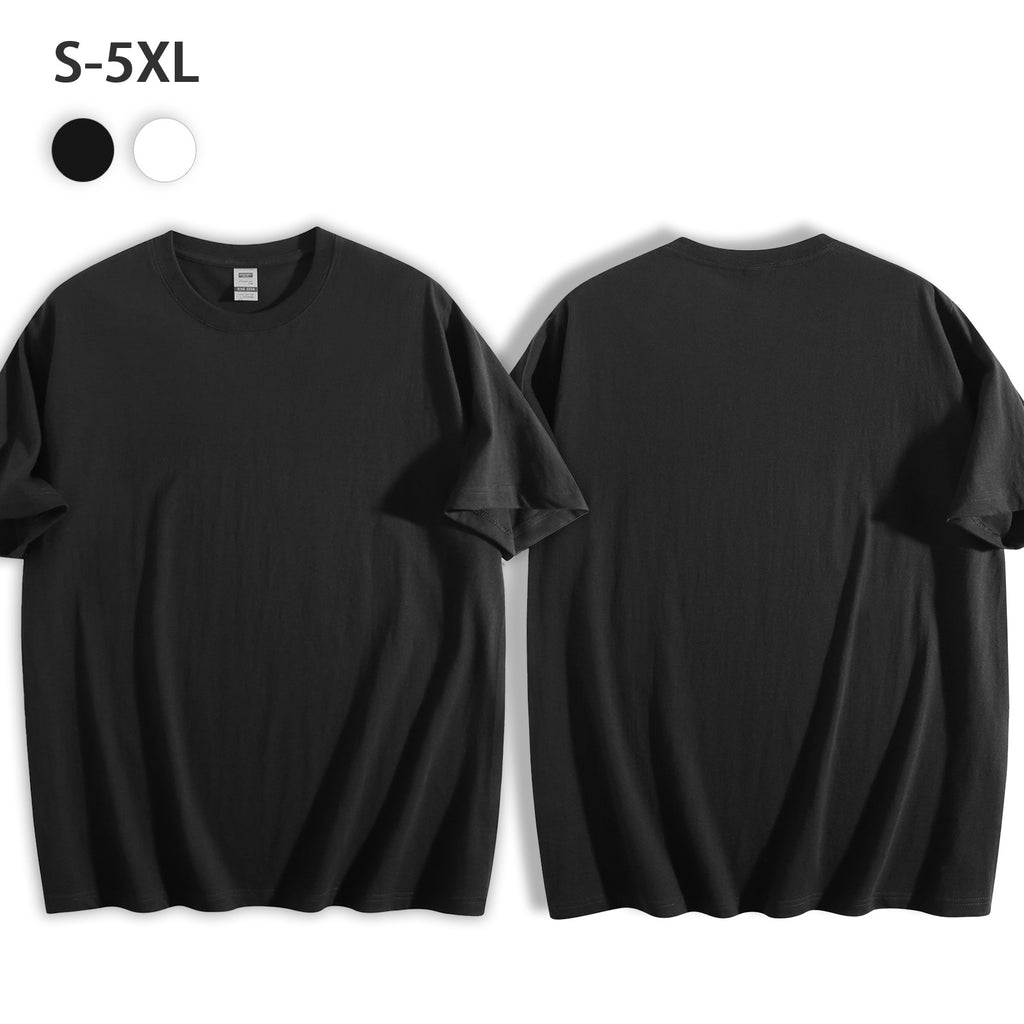 180g black and white T-shirt digital direct spray double-sided printing