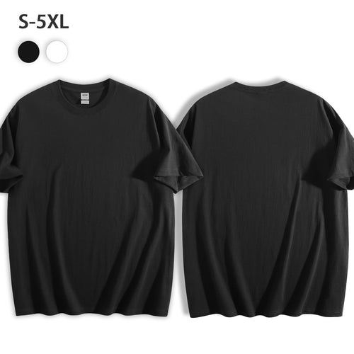 180g black and white T-shirt digital direct spray double-sided printing