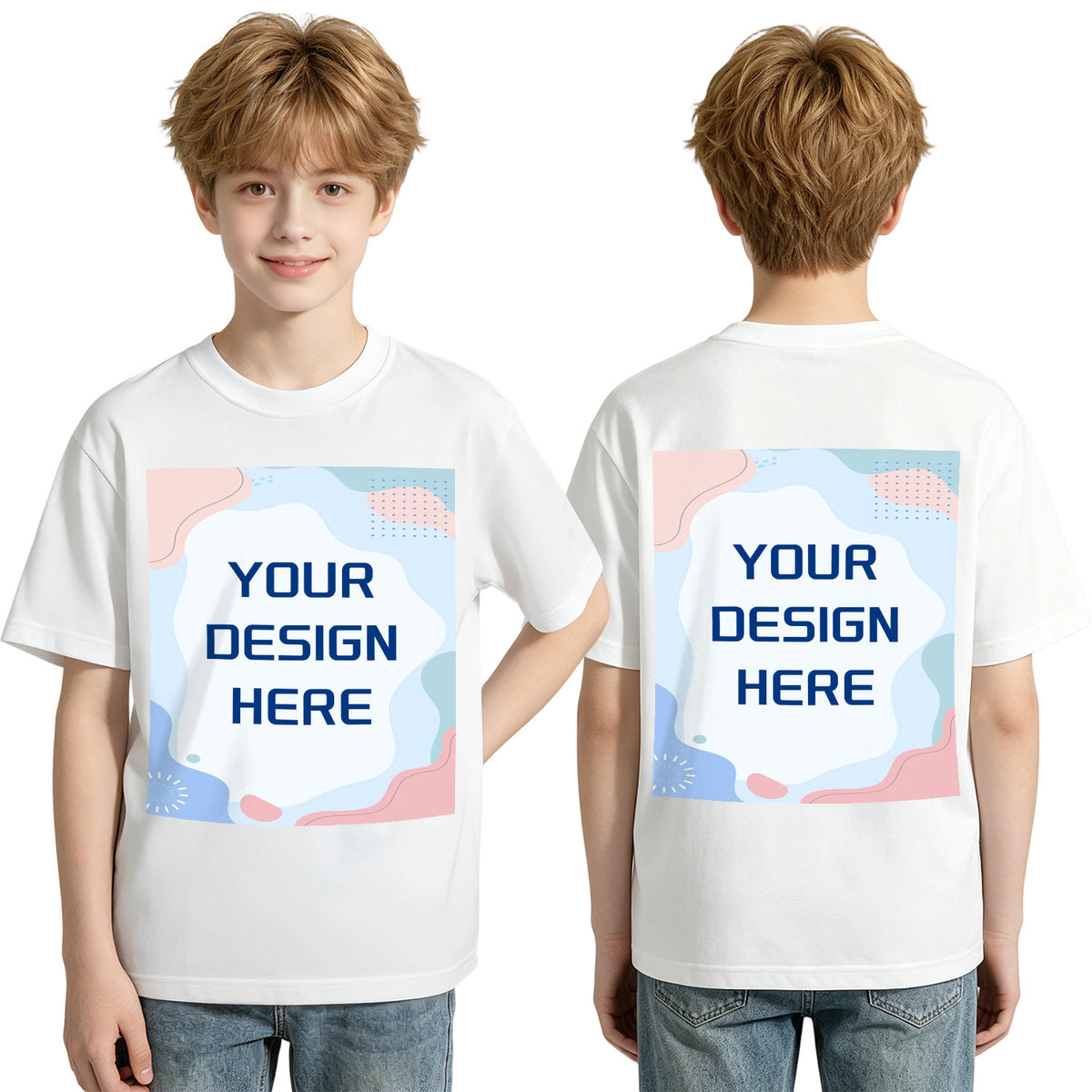 200g pure cotton children's T-shirt - double-sided printing (Australia)