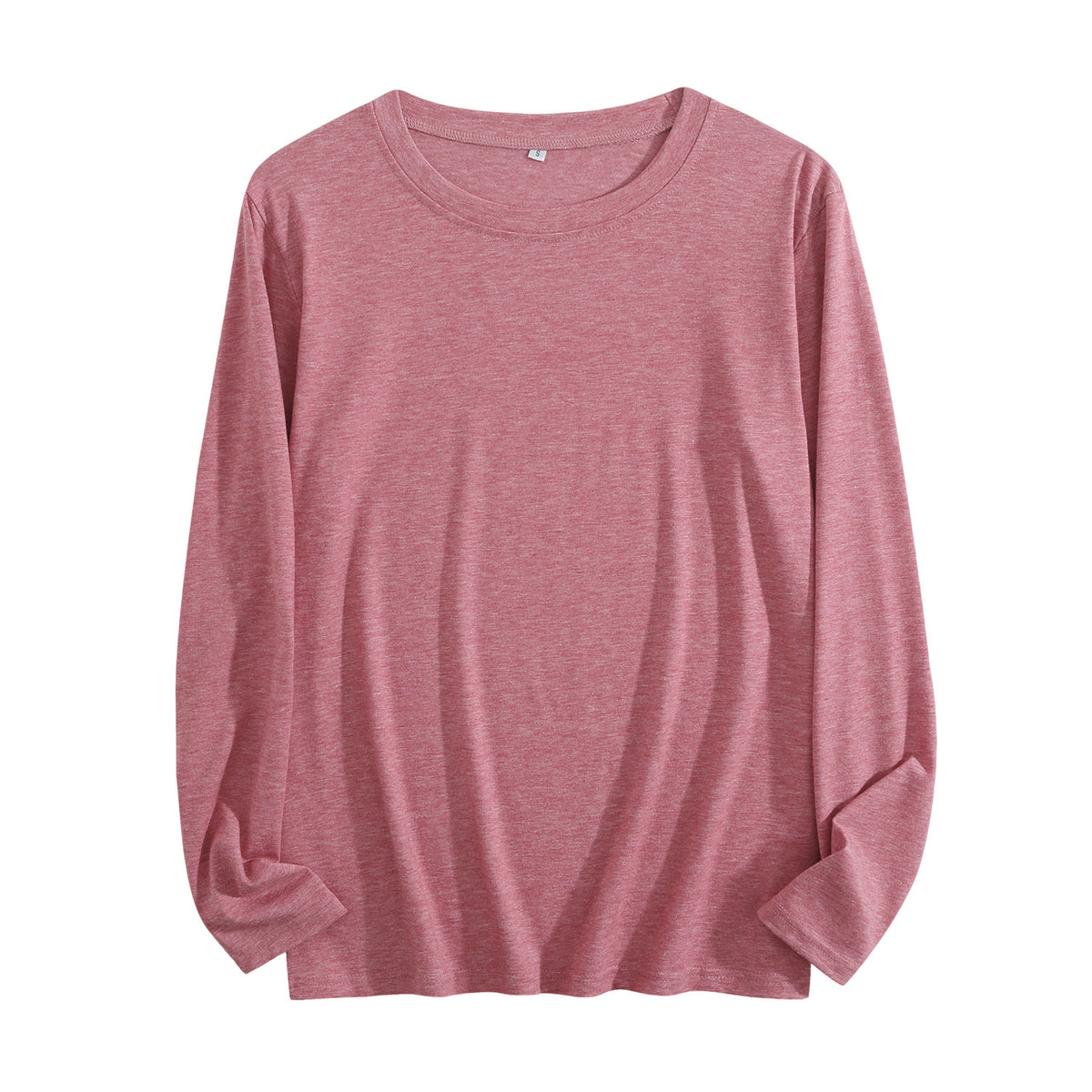 Women's 4-color round neck long sleeved T-shirt - Front (CA Factory 02, USA)