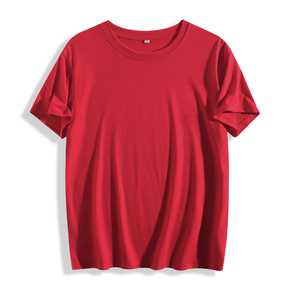 180G Women's Colored Cotton T-shirt - Unprinted (CA-2 Factory in the United States)