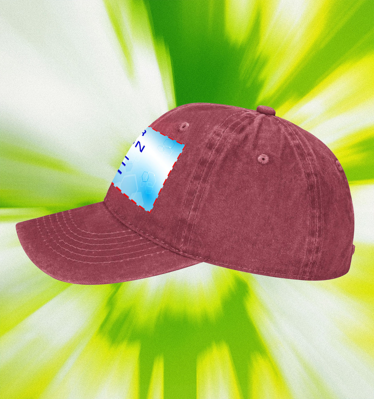 Water washed duckbill cap