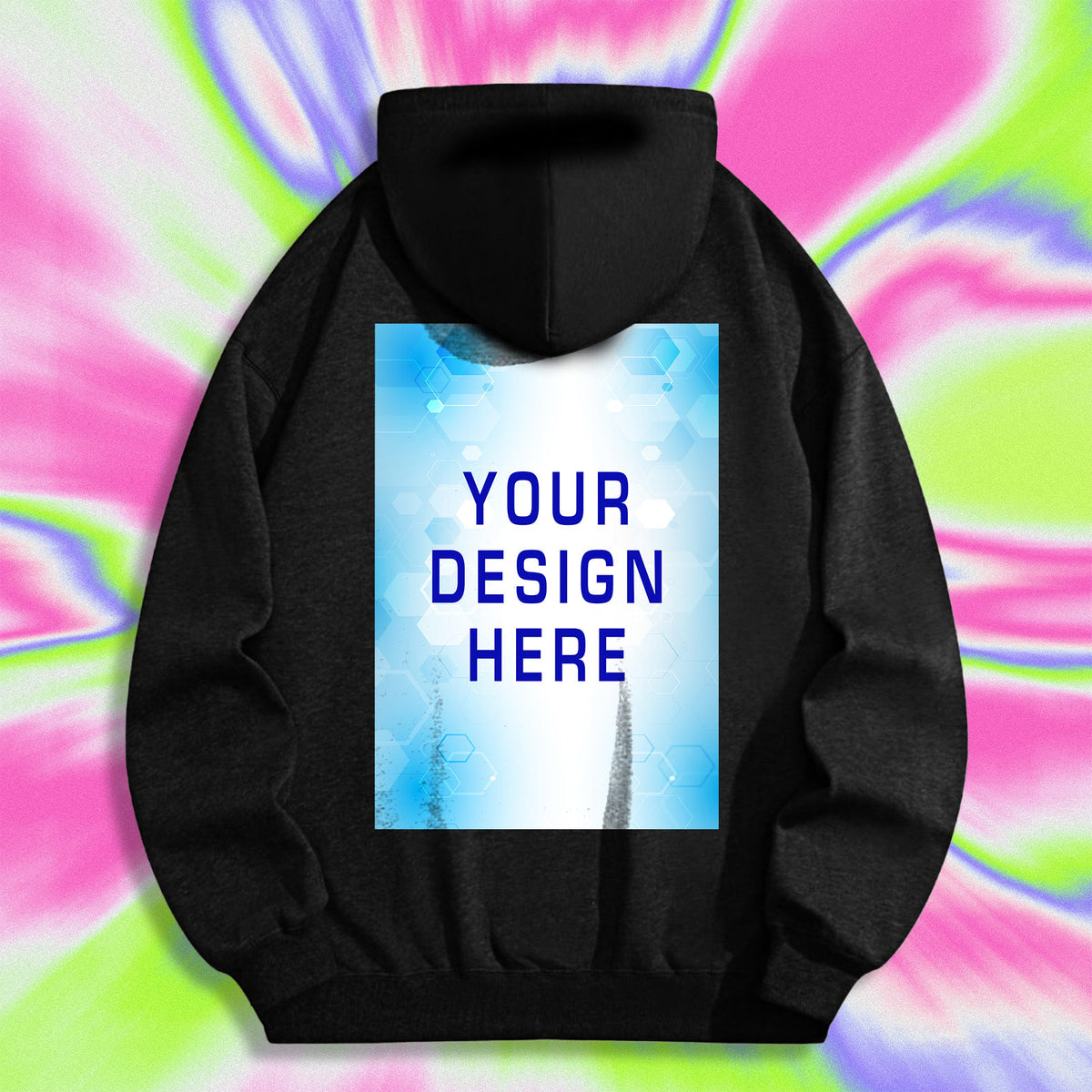 270 Fleece Hoodie with Rope Positioning Print - Rear (CA Factory 03, USA)