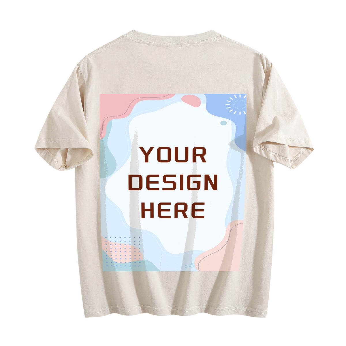 180G Ordinary Women's Pure Cotton T-shirt - Rear (CA-2 Factory in the United States)