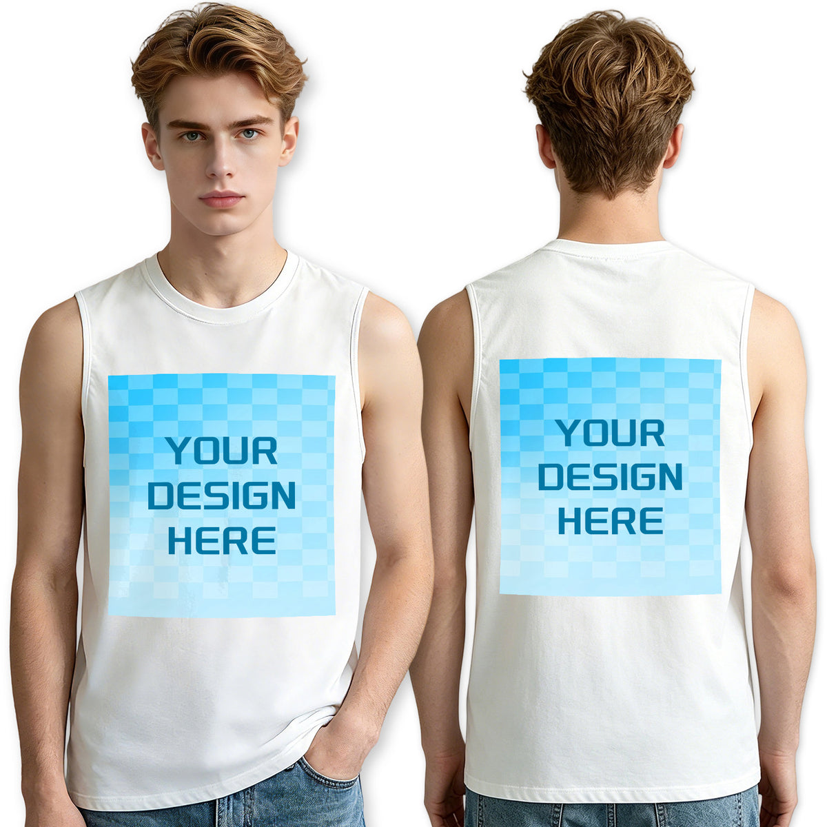 200g Men's Tank Top - Double sided Printed [Australia]