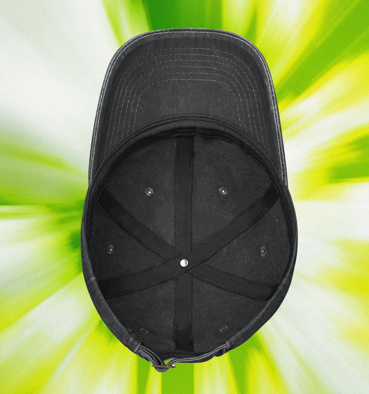 Water washed duckbill cap