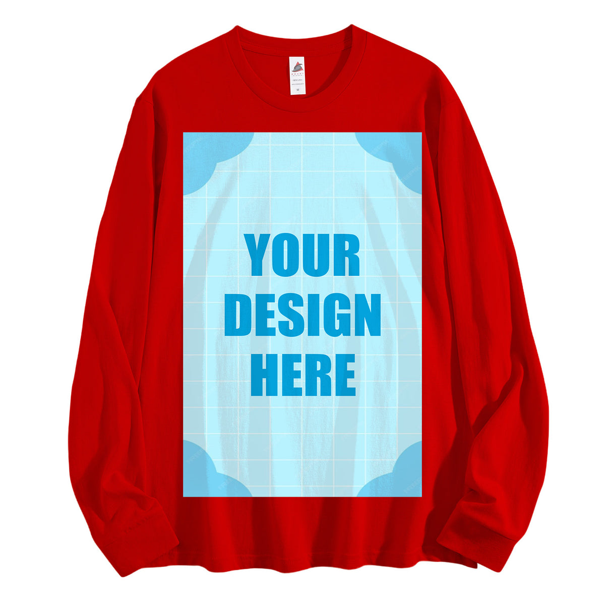 Men's Pure Cotton Long Sleeve - Front (CA Factory 02, USA)