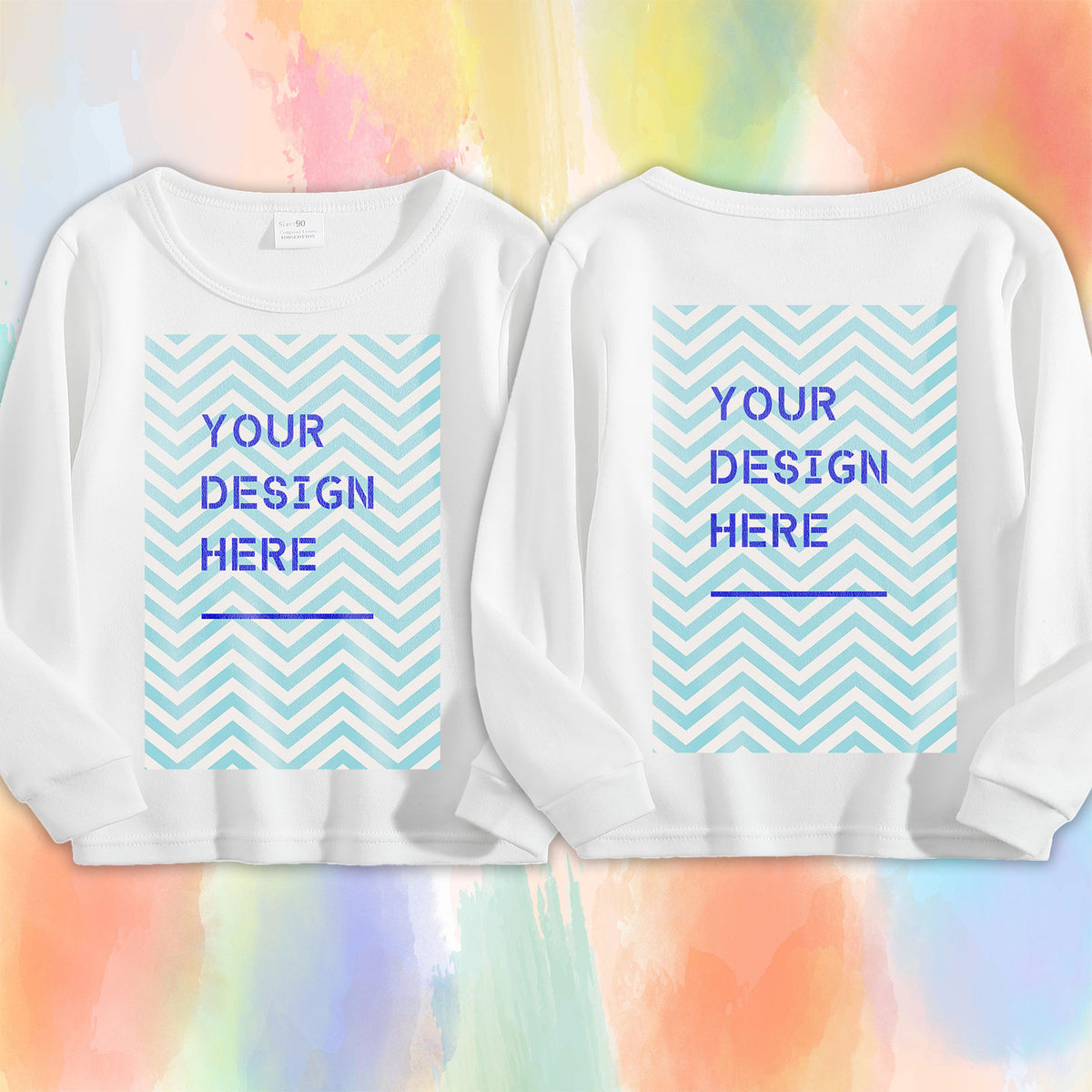 190g children's long sleeved double-sided