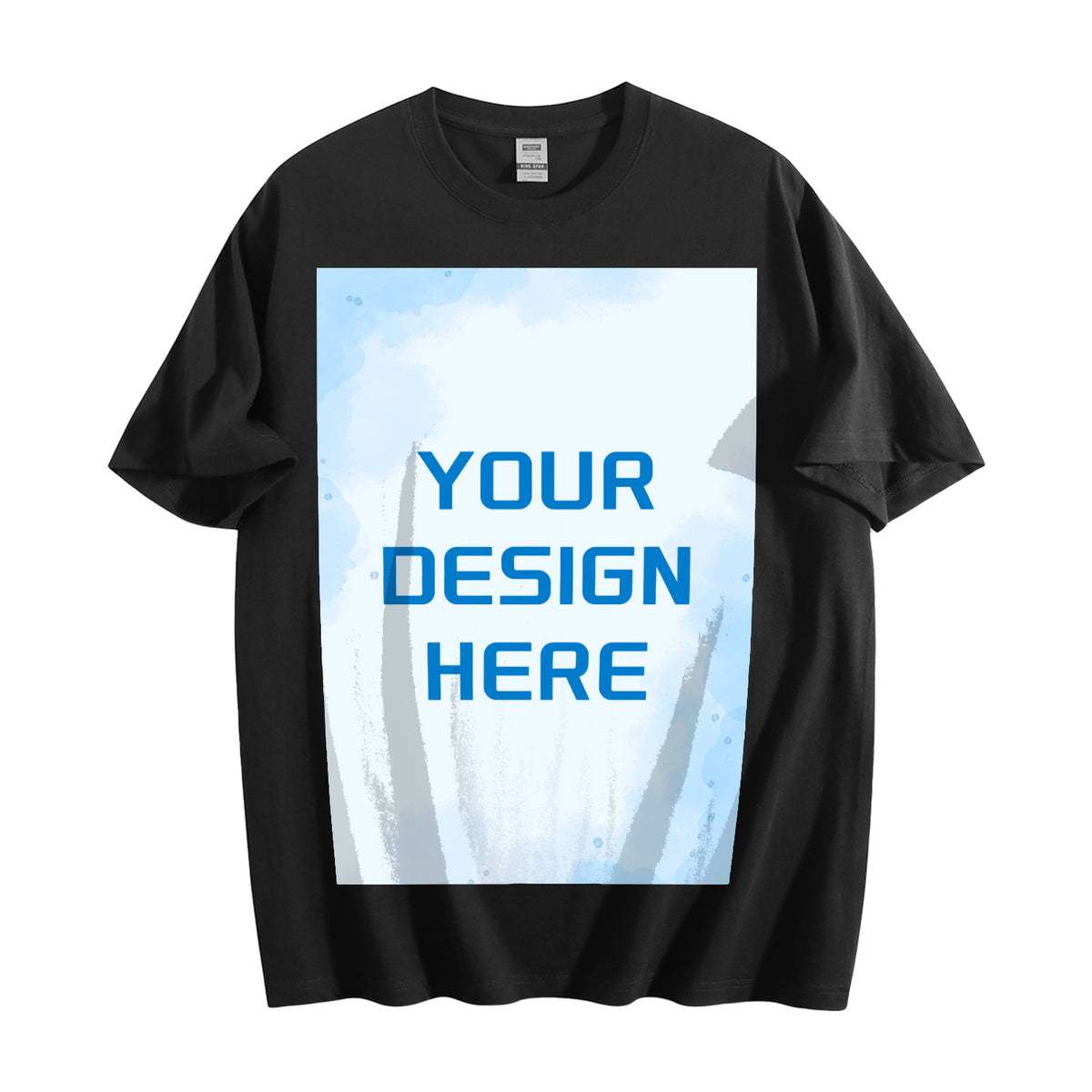 200g pure cotton men's T-shirt with front print (Australia)