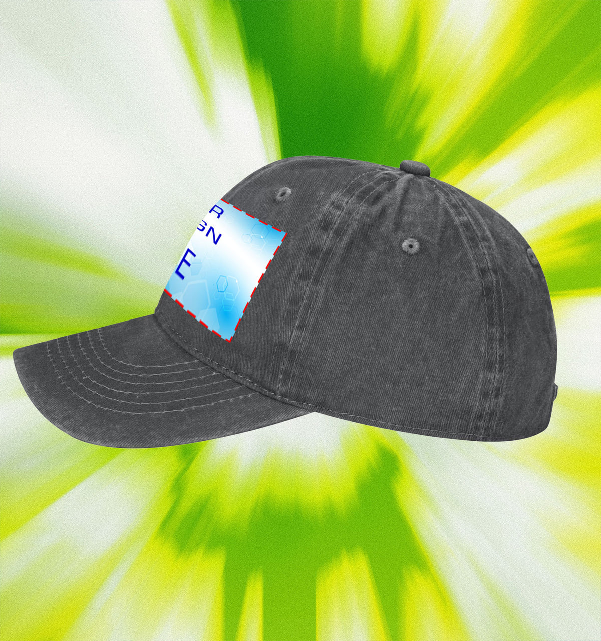 Water washed duckbill cap