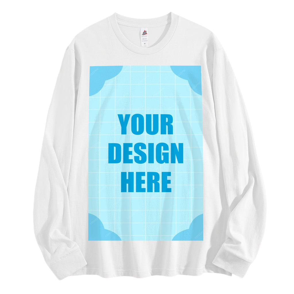 Men's Pure Cotton Long Sleeve - Front (CA Factory 02, USA)
