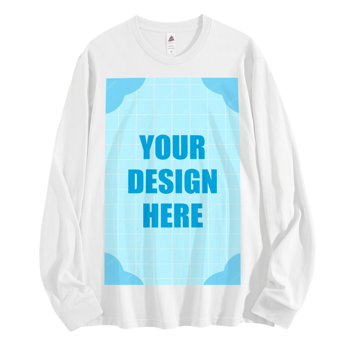 Men's Pure Cotton Long Sleeve - Front (CA Factory 02, USA)