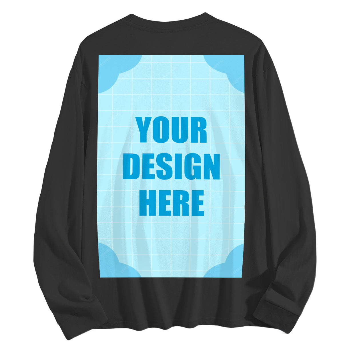 Men's pure cotton long sleeved back (CA factory 02, USA)