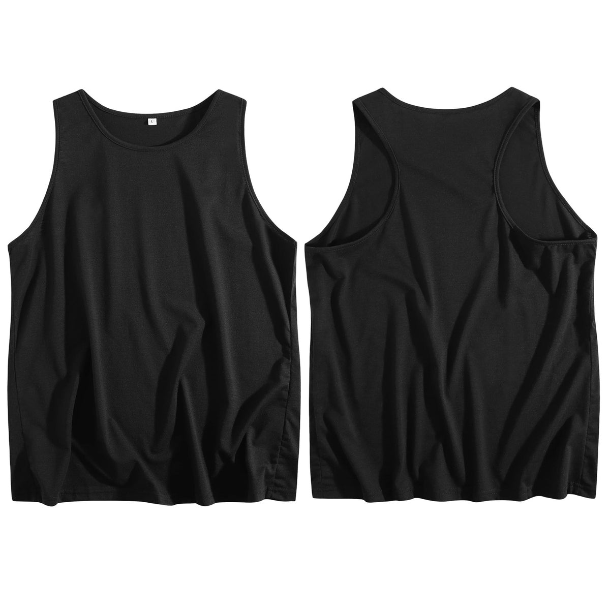 Unprinted women's colored cotton vest (CA-2 factory in the United States)