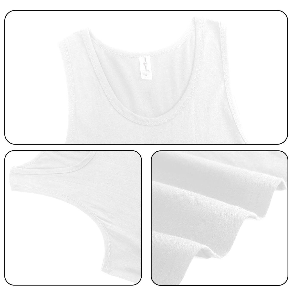 180G Men's Tank Top - Rear (CA-2 Factory in the United States)