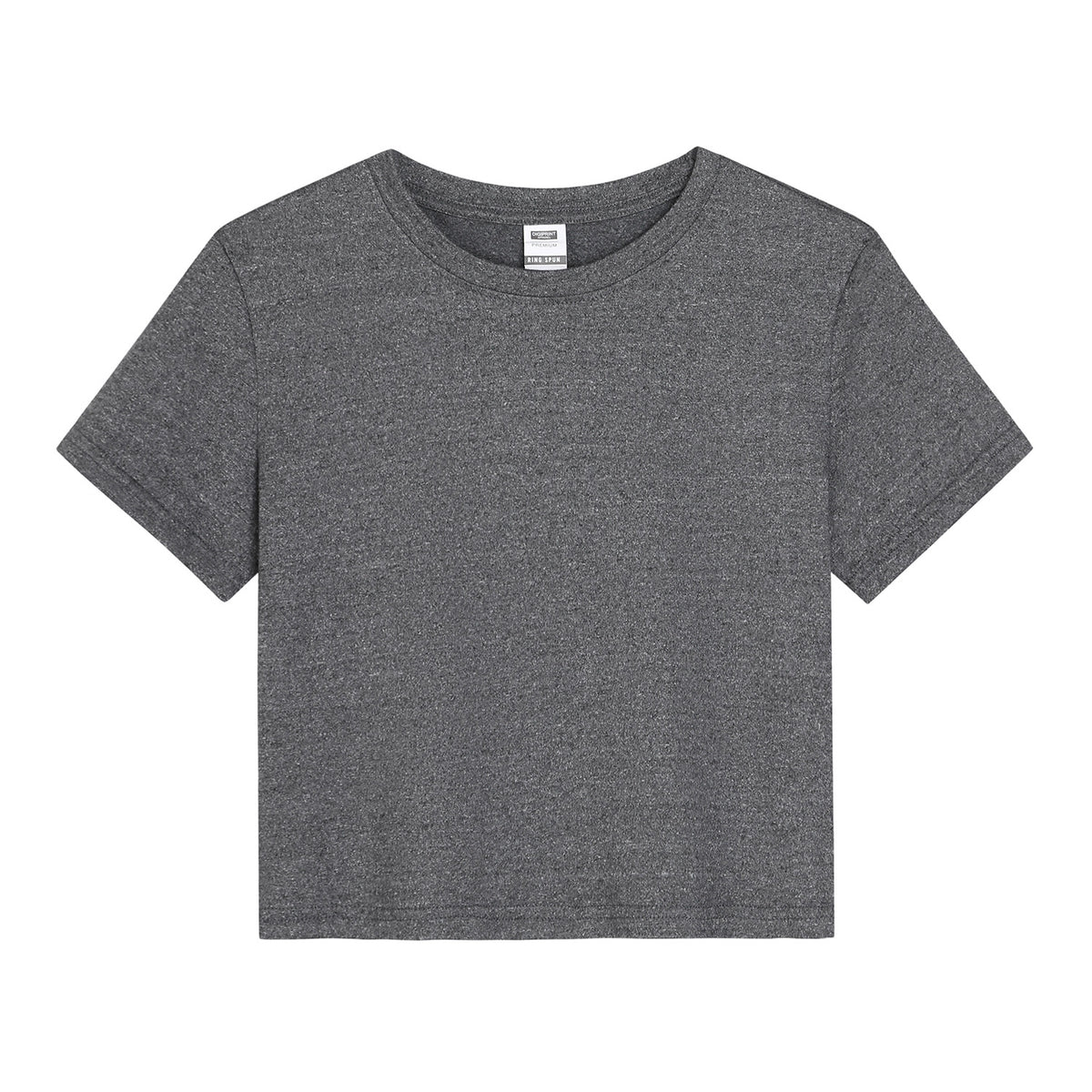 Hot girl elastic exposed navel female T-unprinted (CA-2 factory in the United States)