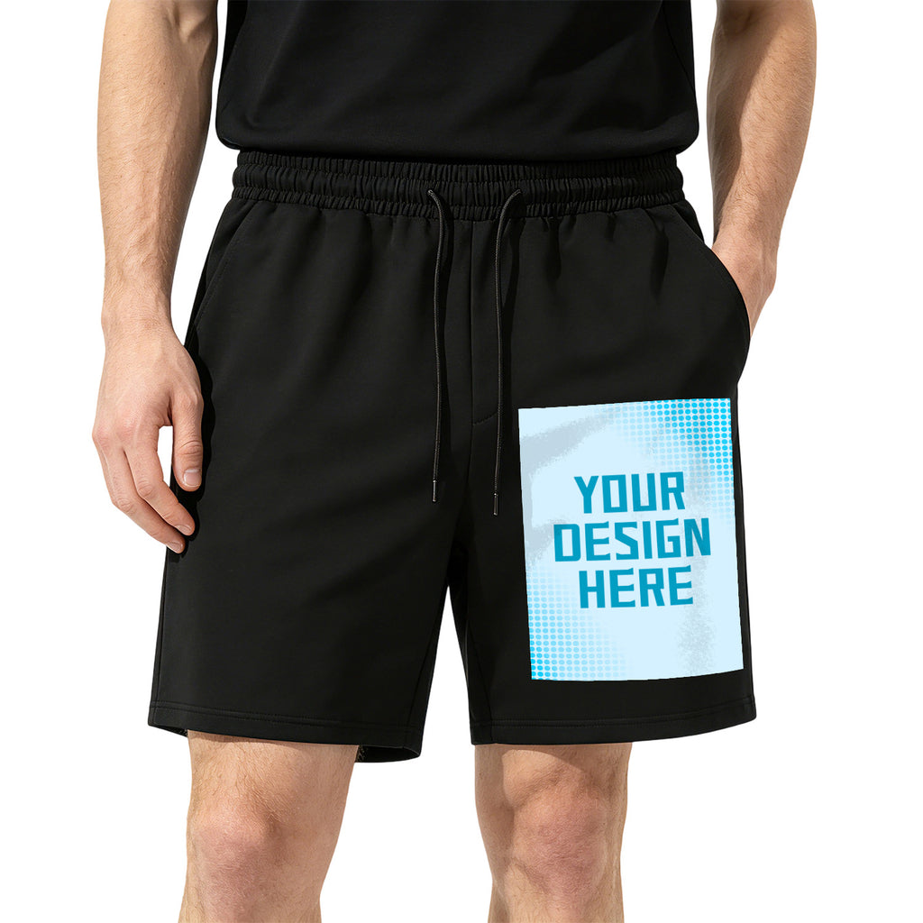 Summer men's shorts with pockets - right area print (Australia)