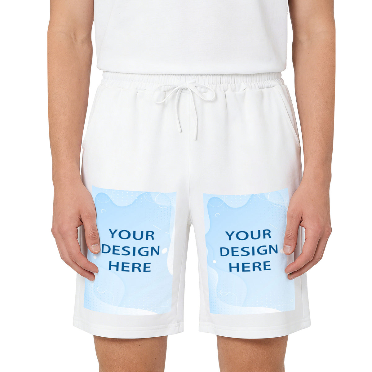 Double image - casual shorts - front (CA-2 factory in the United States)