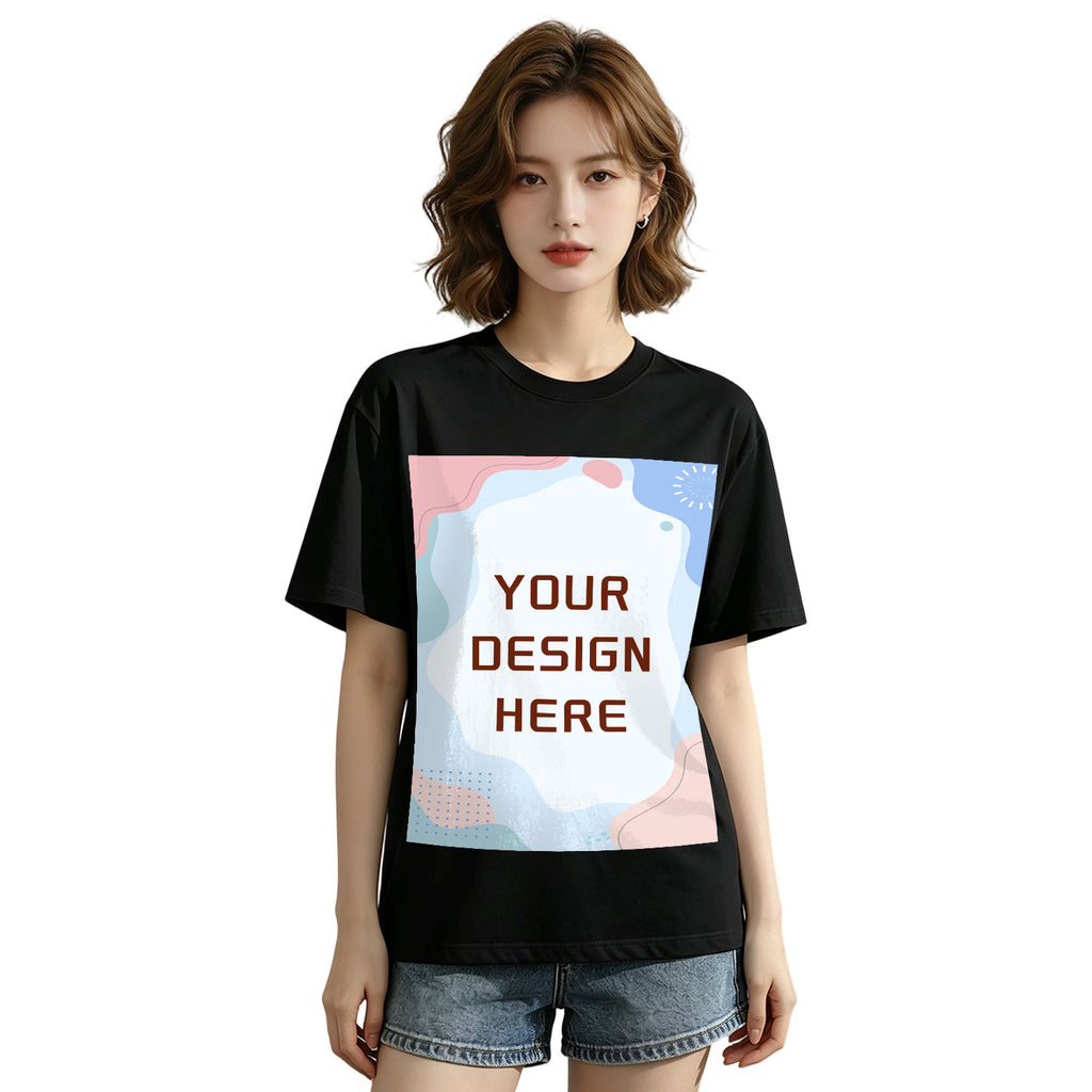 180G Ordinary Women's Pure Cotton T-shirt - Front (CA-2 Factory in the United States)