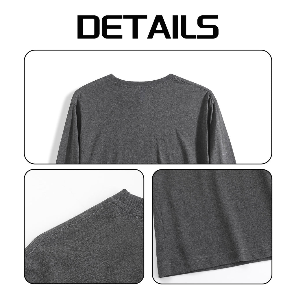 Men's Pure Cotton Long Sleeve - Front (CA Factory 02, USA)