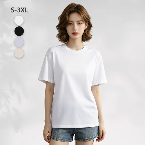 180G Ordinary Women's Pure Cotton T-shirt - Front (CA-2 Factory in the United States)