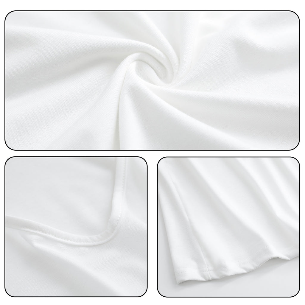 180g V-neck colored cotton vest - double (NJ-2 factory in the United States)